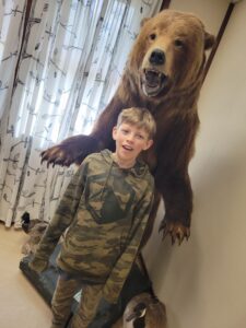 Will and a grizzly bear